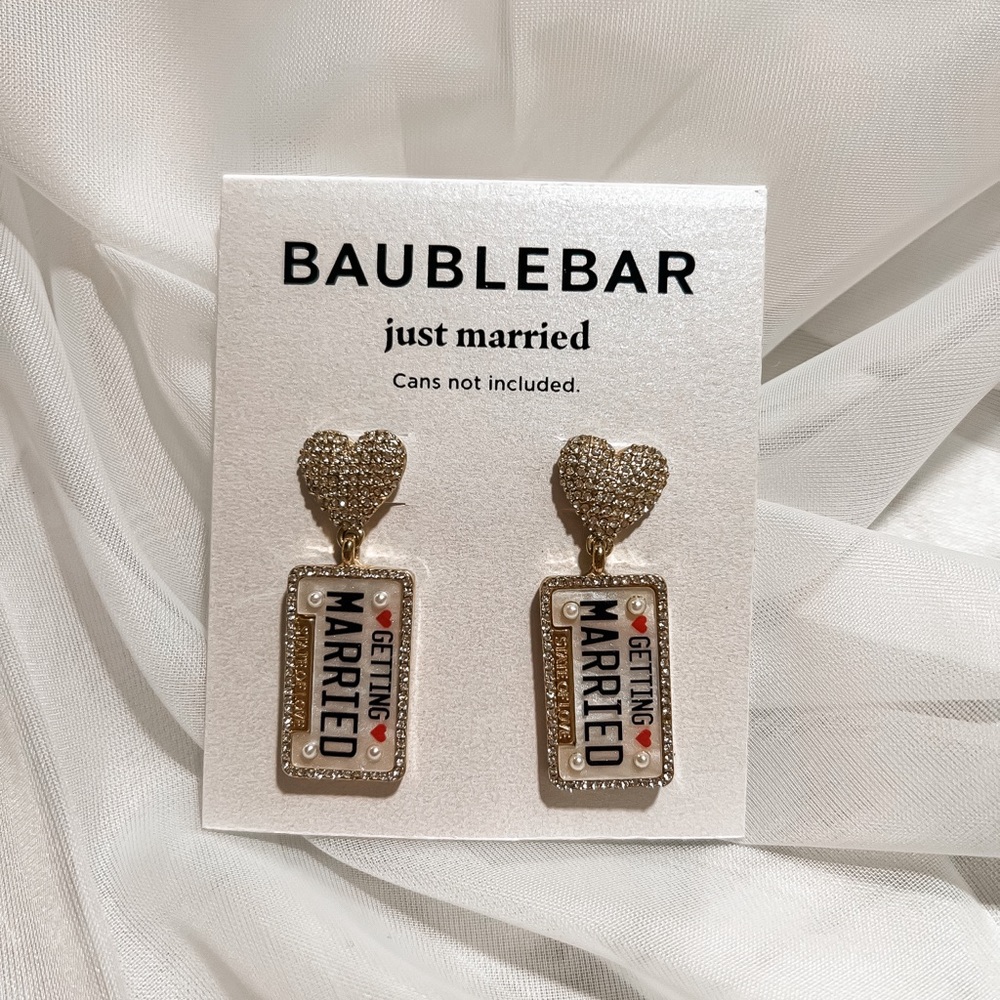 Getting Married BaubleBar earrings